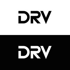 DRV logo. D R V design. White DRV letter. DRV, D R V letter logo design. Initial letter DRV linked circle uppercase monogram logo. D R V letter logo vector design. DRV letter logo design five style.