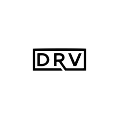 DRV logo. D R V design. White DRV letter. DRV, D R V letter logo design. Initial letter DRV linked circle uppercase monogram logo. D R V letter logo vector design. DRV letter logo design five style.