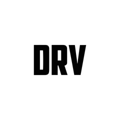 DRV logo. D R V design. White DRV letter. DRV, D R V letter logo design. Initial letter DRV linked circle uppercase monogram logo. D R V letter logo vector design. DRV letter logo design five style.