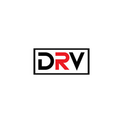 DRV logo. D R V design. White DRV letter. DRV, D R V letter logo design. Initial letter DRV linked circle uppercase monogram logo. D R V letter logo vector design. DRV letter logo design five style.