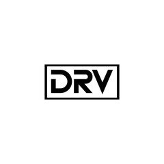 DRV logo. D R V design. White DRV letter. DRV, D R V letter logo design. Initial letter DRV linked circle uppercase monogram logo. D R V letter logo vector design. DRV letter logo design five style.