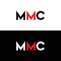 MMC logo. M M C design. White MMC letter. MMC, M M C letter logo design. Initial letter MMC linked circle uppercase monogram logo. M M C letter logo vector design. MMC letter logo design five style.
