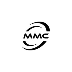 MMC logo. M M C design. White MMC letter. MMC, M M C letter logo design. Initial letter MMC linked circle uppercase monogram logo. M M C letter logo vector design. MMC letter logo design five style.