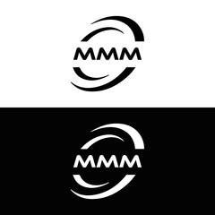 MMM logo. M M M design. White MMM letter. MMM, M M M letter logo design. Initial letter MMM linked circle uppercase monogram logo. M M M letter logo vector design. MMM letter logo design five style.