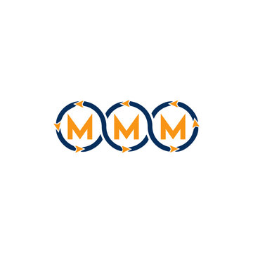 MMM logo. M M M design. White MMM letter. MMM, M M M letter logo design. Initial letter MMM linked circle uppercase monogram logo. M M M letter logo vector design. MMM letter logo design five style.