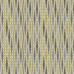 Seamless abstract pattern. Yellow decorative lines on a gray, mustard background. - 714501638