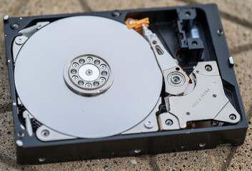 Open 3.5 inch external drive.