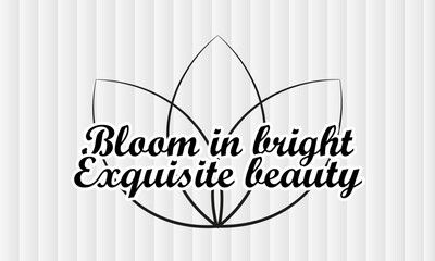 Unique and simple floral t-shirt design