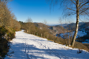 Winter in den Vogesen am Col d'Urbeis