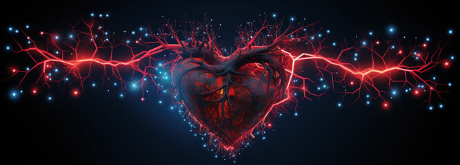 a heart shape using programming code syntax Each - obrazy, fototapety, plakaty