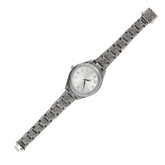 Silver luxury watch