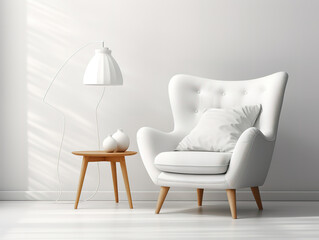 Luxurious white and golden sofa png isolated on transparent background