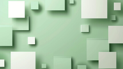Medium Green and White abstract background vector presentation design. PowerPoint and Business background. 