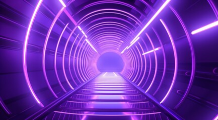 neon tunnels for science fiction