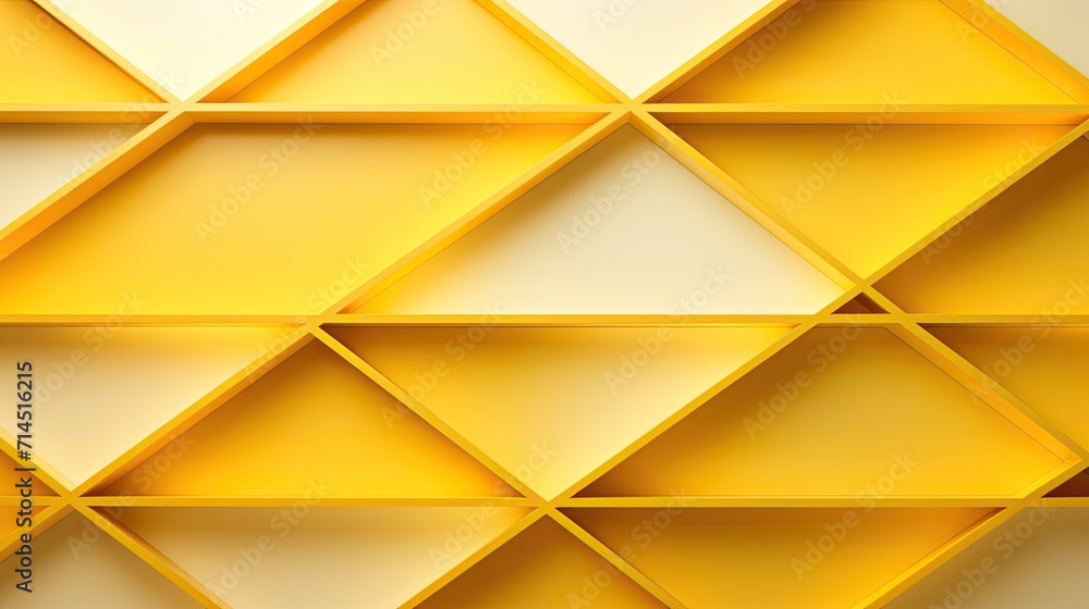 Poster a minimalist grid of intersecting diagonal lines in shades of yellow