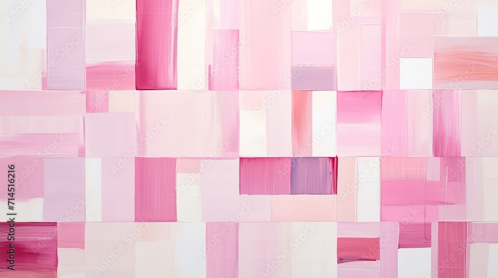 Poster a minimalist grid of intersecting vertical and horizontal lines in shades of pink