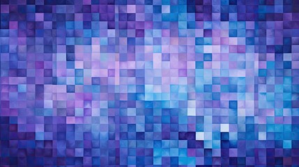 A pattern of squares in shades of purple and blue