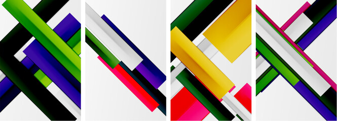 Stripes and lines poster abstract backgrounds. Vector illustration For Wallpaper, Banner, Background, Card, Book Illustration, landing page