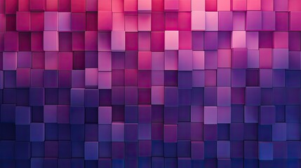 A pattern of squares in shades of purple and pink