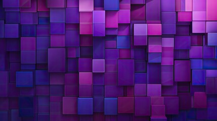 A pattern of squares in shades of purple and pink