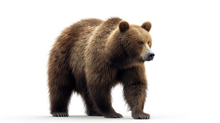 Obraz premium bear on isolated white background.