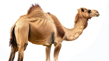Fototapeten camel on isolated white background. © buraratn