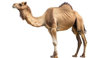 camel on isolated white background.