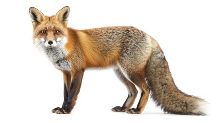 Obraz premium fox on isolated white background.