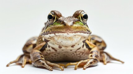 Fototapeta premium frog on isolated white background.