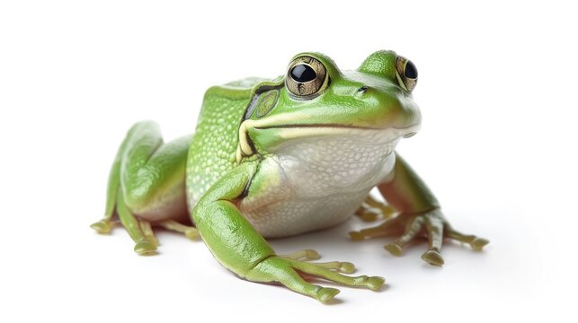 frog on isolated white background.