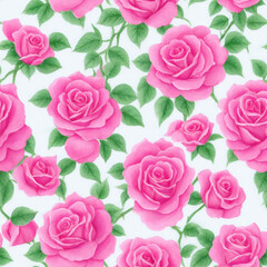 seamless pattern pink rose Valentine's Day, important person.