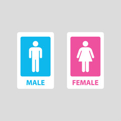 Male and Female sign. People icon set. Vector illustration