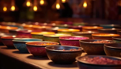 Foto auf Acrylglas A Pile of Spices on the Market in Asia © terra.incognita