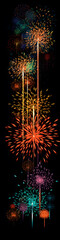 Holiday Fireworks: Night Lights Joy, created by AI