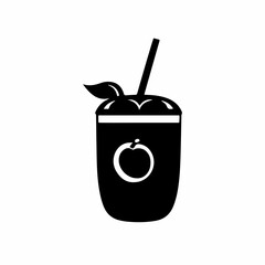 glass of cola with ice cream