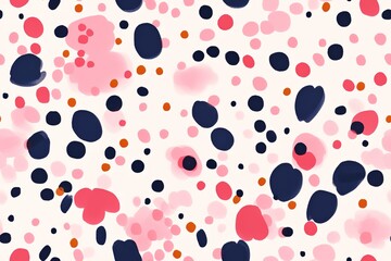 Hand-drawn bright artistic contemporary abstract print. Creative collage seamless pattern. Fashionable template for design Generative AI