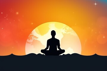 International Yoga Day. Yoga day concept. Yoga day Theme. Yoga day Background.