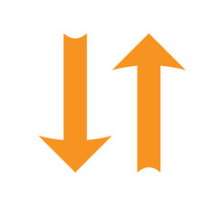 Up and down arrow flat style. Vector illustration icon isolated on white background 7 8 0  0