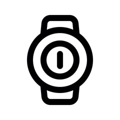 Illustration vector graphic icon of Watch. Outline Style Icon. Clothes Themed Icon. Vector illustration isolated on white background. Perfect for website or application design.