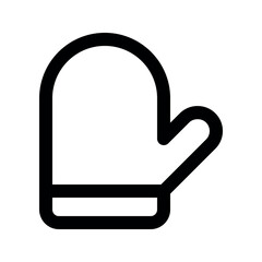 Illustration vector graphic icon of Winter Gloves. Outline Style Icon. Clothes Themed Icon. Vector illustration isolated on white background. Perfect for website or application design.