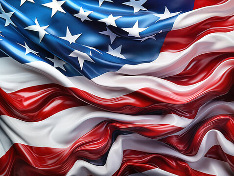 Luxurious American flag background