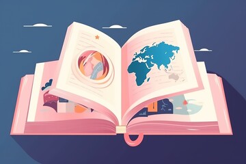 World book day. International literacy day. Reading book concept. World Poetry Day. national library lovers month concept. back to school concept.