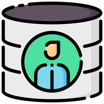 recommend clip art: account database filled outline vector icon