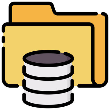 recommend clip art: database archive filled outline vector icon