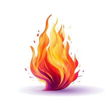 fire vector image with white background