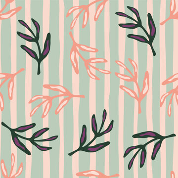 Elegant seamless leaf pattern. © smth.design