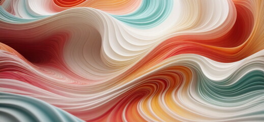 Beautiful colorful abstract futuristic swirl geometric wawes background for presentation. 3D....