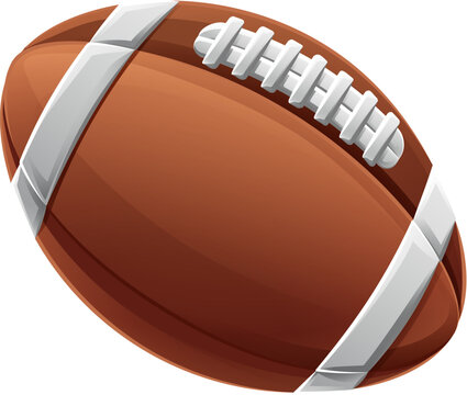 An American Football ball cartoon sports icon illustration
