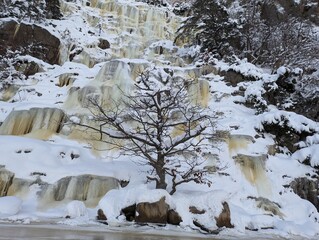 Frozen waterfall 