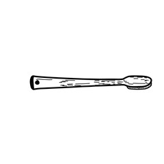 Hand Drawn Toothbrush Sketch 